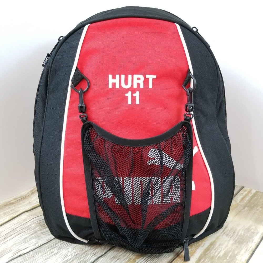 Puma Red and Black Ball Net BackPack - Picture 1 of 7